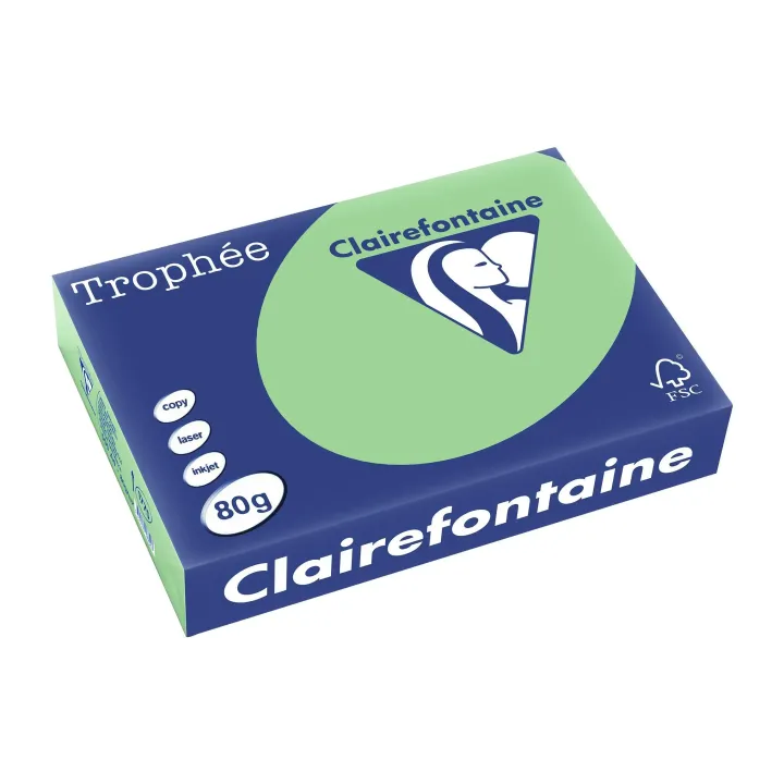 Clairefontaine Papier pour photocopie Trophée A4, 80 g-m², vert, 500 feuilles