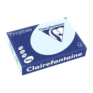 Clairefontaine Papier pour photocopie Trophée A4, 80 g-m², bleu pastel, 500 feuilles