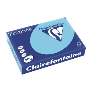 Clairefontaine Papier pour photocopie Trophée A4, 80 g-m², bleu, 500 feuilles