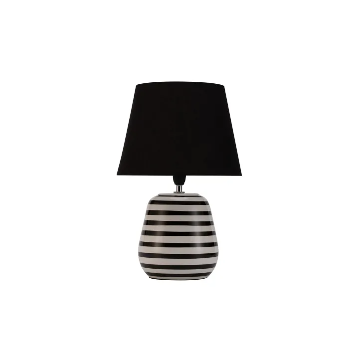 Pauleen Lampe de bureau Dressy Sparkle, E14, Noir-Blanc