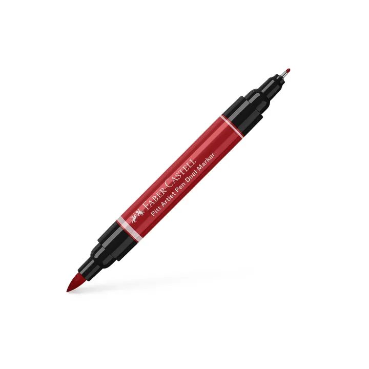 Faber-Castell Crayon à encre de Chine Pitt Artist Pen Dual Rouge foncé