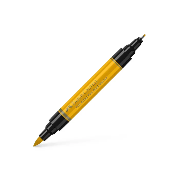 Faber-Castell Crayon à encre de Chine Pitt Artist Pen Dual Jaune foncé