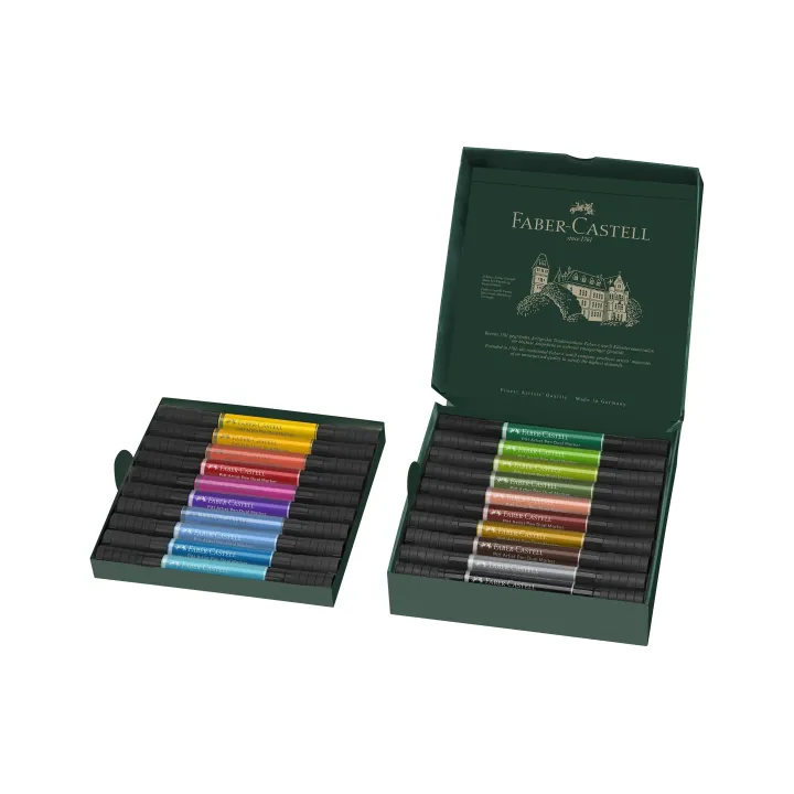 Faber-Castell Crayon à encre de Chine Pitt Artist Pen Dual 20 pièces