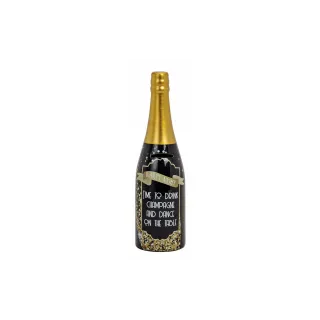 G. Wurm Tirelire Bouteille de champagne 9 x 9 x 30.5 cm