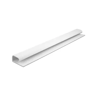 Delock Goulotte pour montage sous table 0.4 m x 57 mm Blanc 2 pièces