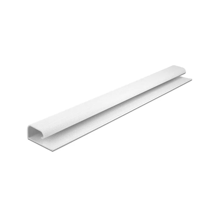 Delock Goulotte pour montage sous table 0.4 m x 57 mm Blanc 2 pièces