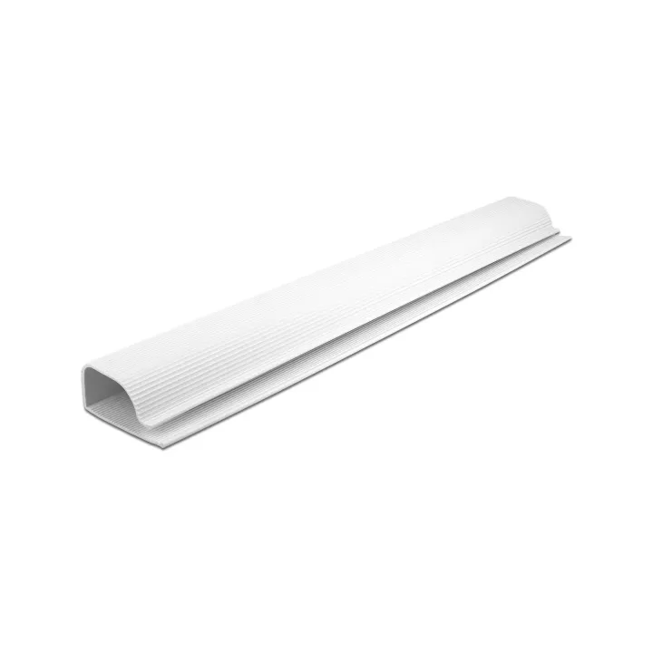 Delock Goulotte pour montage sous table 0.4 m x 63 mm Blanc 2 pièces