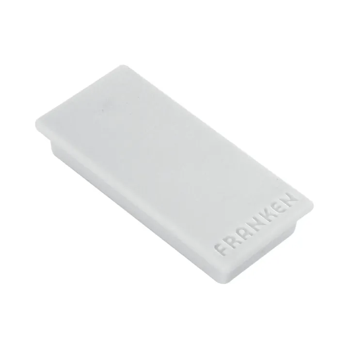 Franken Aimant 23 x 50 mm, 10 Pièce-s, Gris