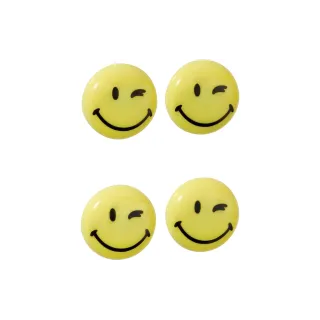 Franken Aimant Happy O 40 mm, 4 Pièce-s, Jaune