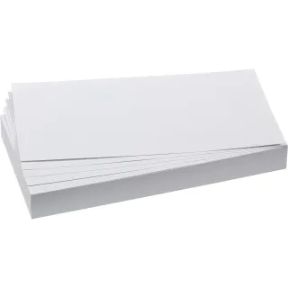 Franken Cartes de présentation 20.5 x 9.5 cm, blanc, 500 pièces