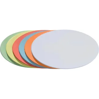 Franken Cartes de présentation Oval 19 x 11 cm, assorti, 250 pièces