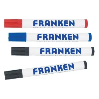 Franken Marqueur pour flipchart 2-6 mm, 4 pièces, assorties