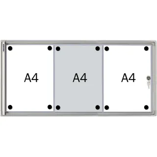 Franken Vitrine X-tra!Line 3 x A4