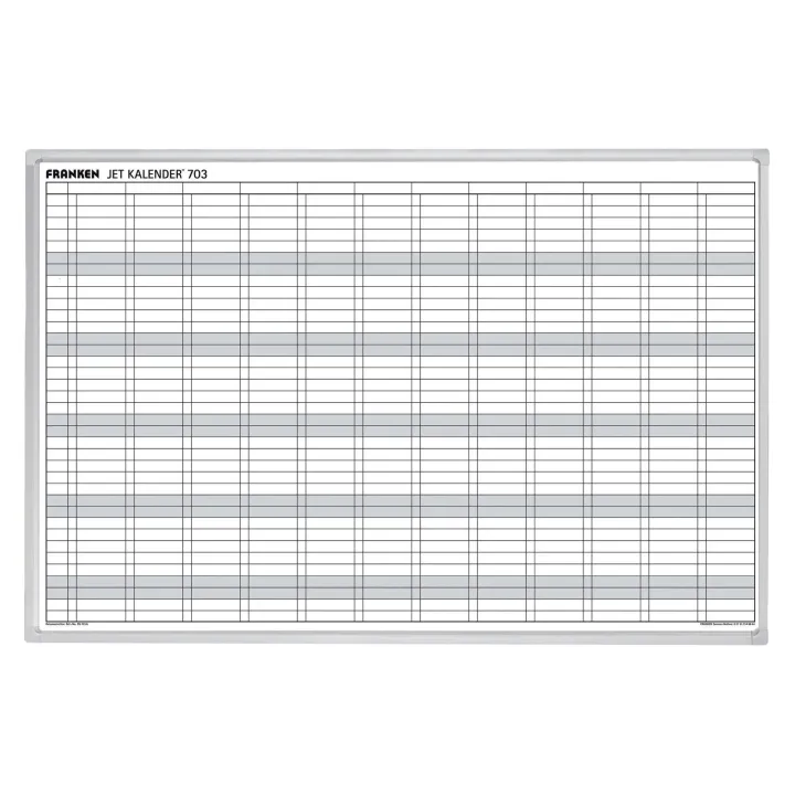 Franken Calendrier Calendrier annuel en allemand 60 cm x 90 cm, Blanc