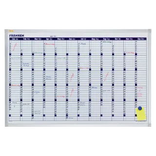 Franken Calendrier Calendrier annuel X-tra!Line 60 cm x 90 cm, Blanc