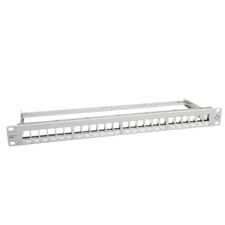 Dätwyler IT Infra Panneau de brassage KS 24x pour 24x RJ45 Keystone Rack 19 gris