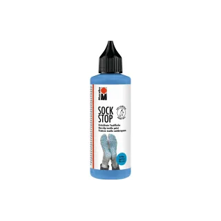 Marabu Peinture pour textile Antidérapant Sock Stop 90 ml, Bleu clair