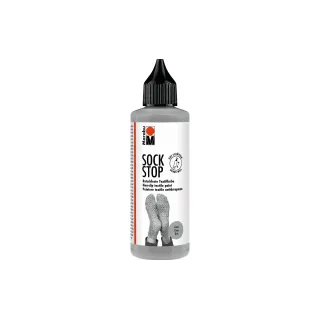 Marabu Peinture pour textile Antidérapant Sock Stop 90 ml, Gris