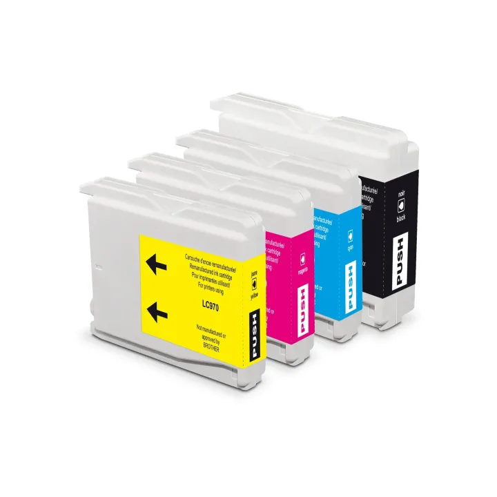 Generic Ink Encre Brother LC970 Multipack noir-Cyan-Magenta-Yellow