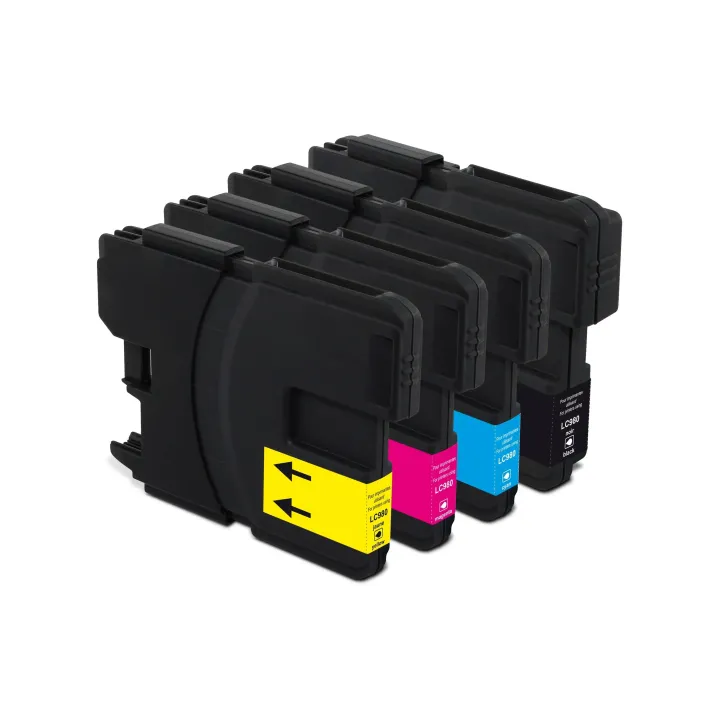 Generic Ink Encre Brother LC980 Multipack noir-Cyan-Magenta-Yellow