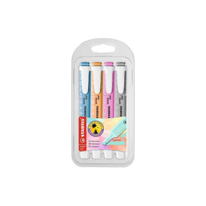 STABILO Swing cool Etui 4 pièces 22 Pastel