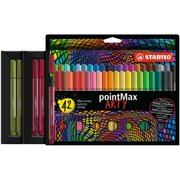 STABILO PointMax étui en carton ARTY 42e