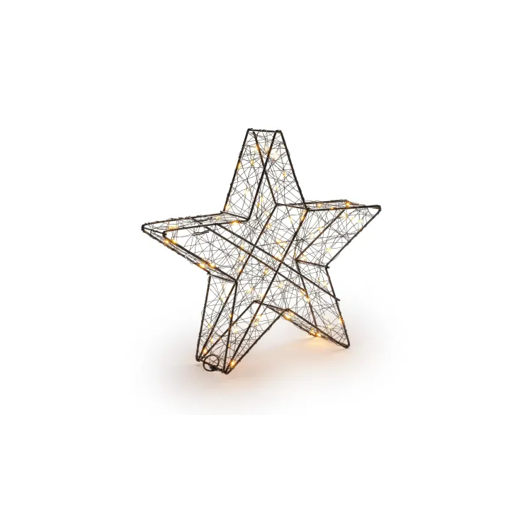 STT Décoration de table 3D Star Nero M, 28 cm