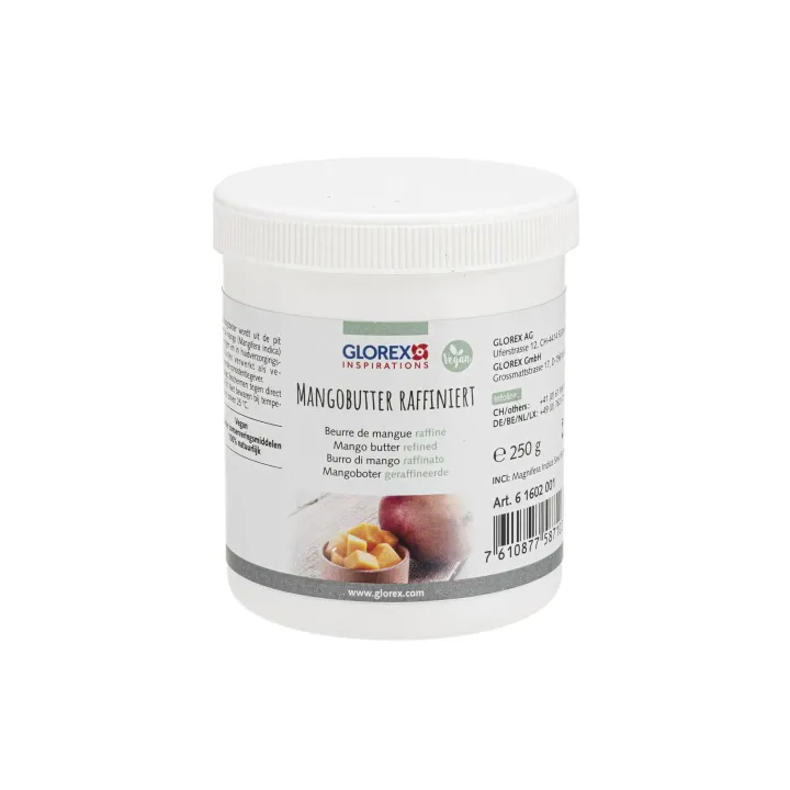 Glorex Beurre cosmétique Mangue raffinée 250 g