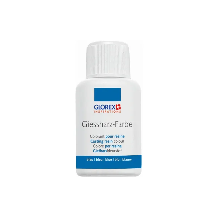 Glorex Pigments Résine de coulée Couleur 20 ml, Bleu