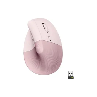 Logitech Souris ergonomique Lift Rose