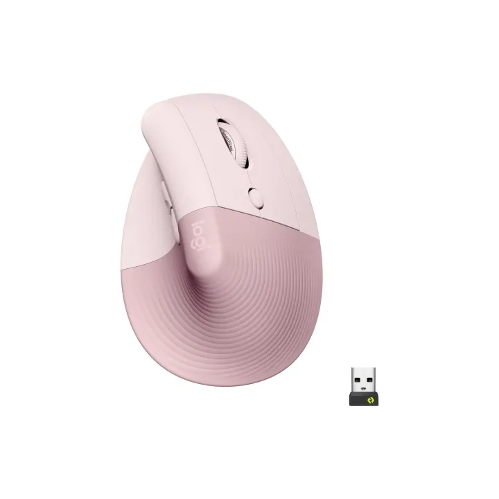 Logitech Souris ergonomique Lift Rose