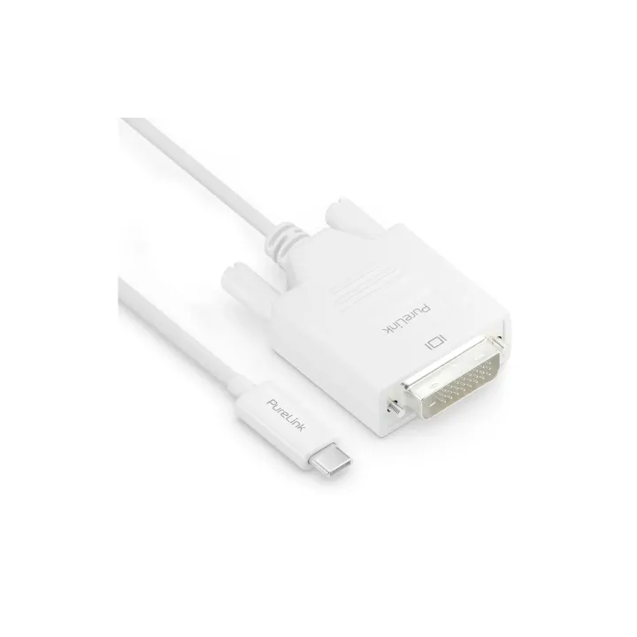 PureLink Câble IS2210-010 USB type C - DVI-D, 1 m, Blanc