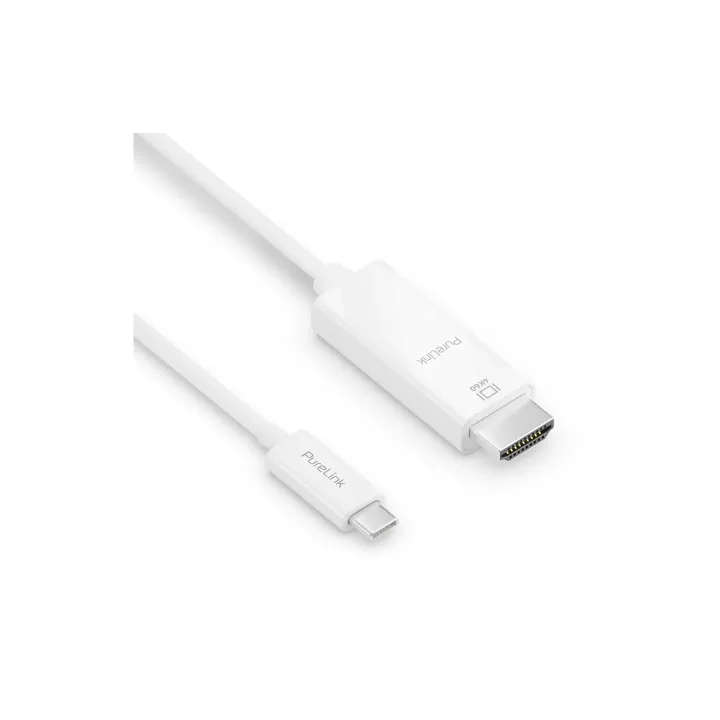 PureLink Câble IS2200-010 USB type C - HDMI, 1 m, Blanc