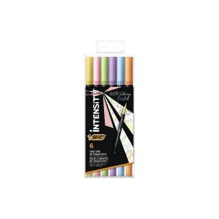 BIC Crayon feutre Dual Tip Pastel, 6 pièces