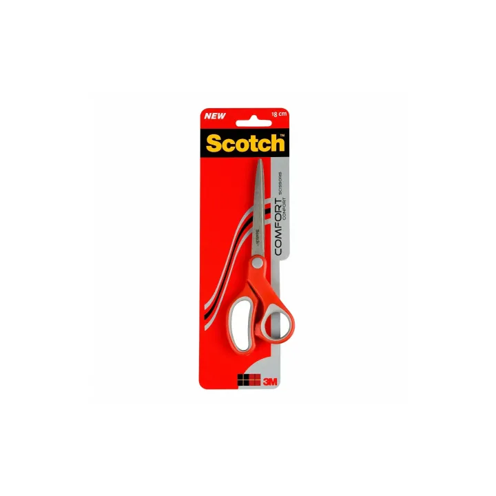 Scotch Ciseaux 3M Scotch Confort 18 cm rouge