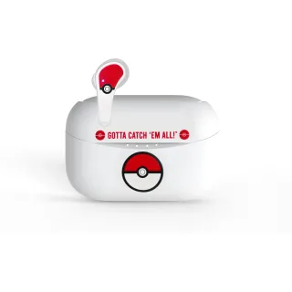 OTL Écouteurs True Wireless In-Ear Pokémon Pokéball Rouge  Blanc