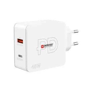 SKROSS Chargeur mural USB Multipower 2 Pro+, Euro, 48 W, Blanc