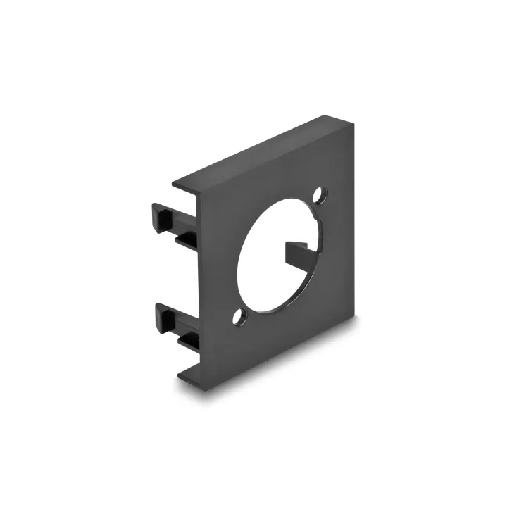 Delock Plaque de module Easy 45, ouverture ronde D-Type 5 pièces, Noir