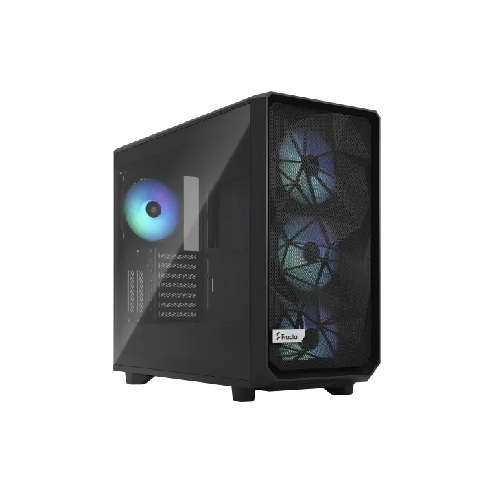 Fractal Design Boîtier d’ordinateur Meshify 2 RGB TG Light Tint Noir