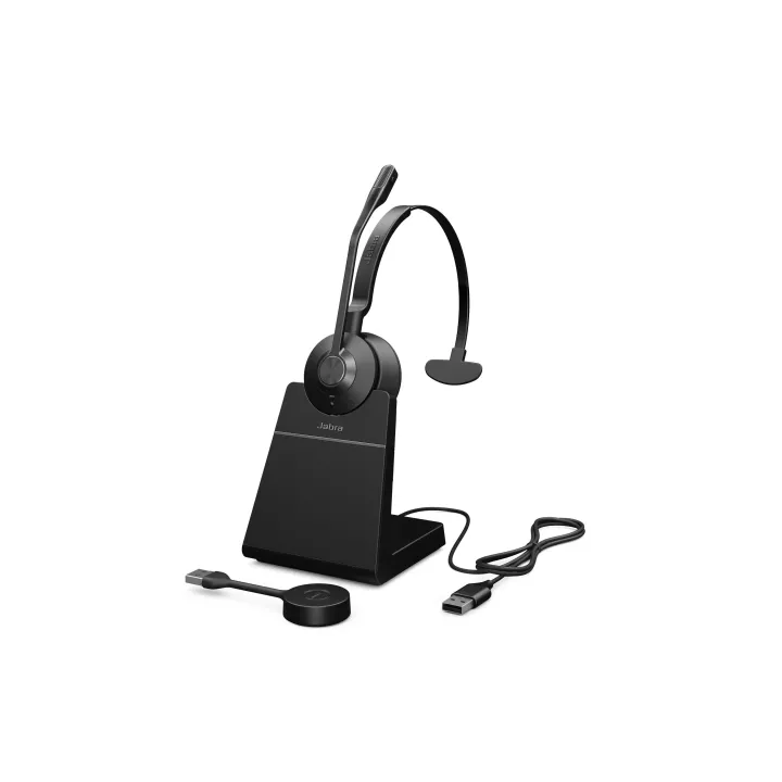 Jabra Casque Engage 55 UC Mono USB-A, station de chargement incluse