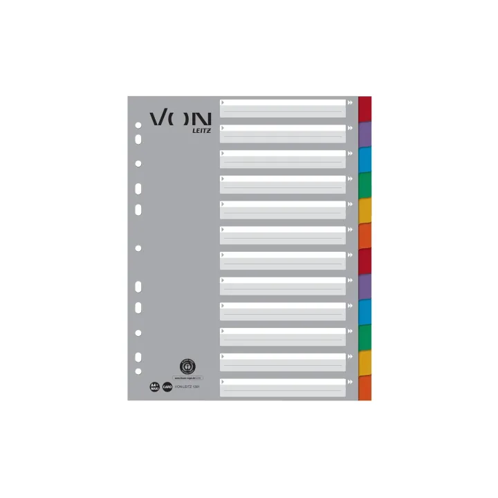 VON Registre 12 onglets, A4, 1-12