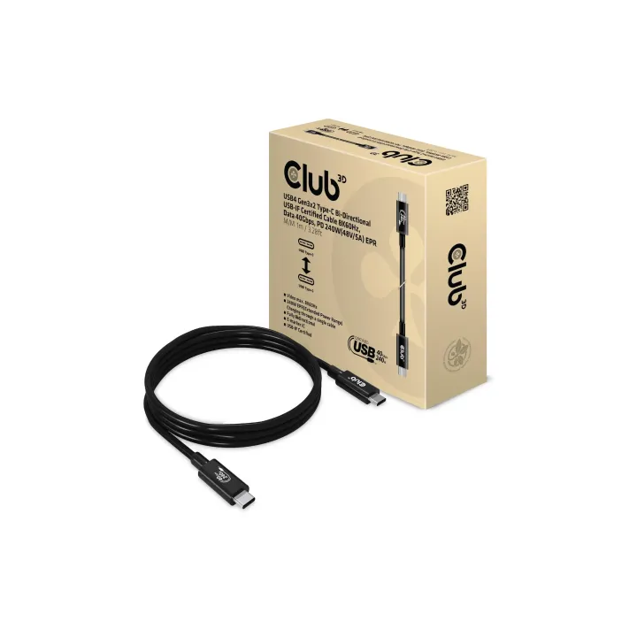 Club 3D Câble USB CAC-1576 USB C - USB C 1 m