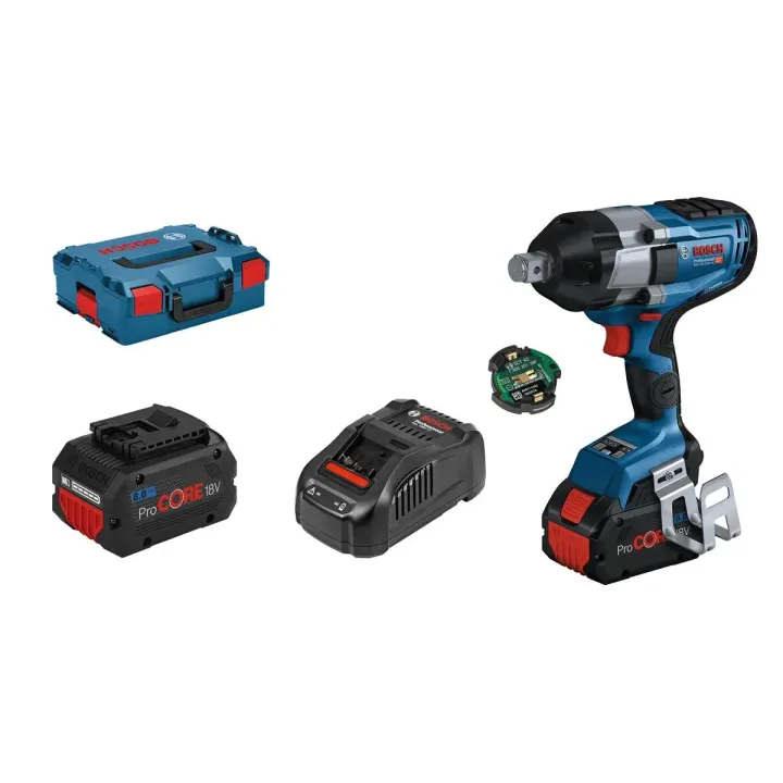 Bosch Professional Visseuses à percussion sans fil GDS 18V-1050 HC Biturbo 2x 8Ah ProCORE