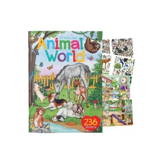 Depesche Album d’autocollants Animal World avec 24 pages