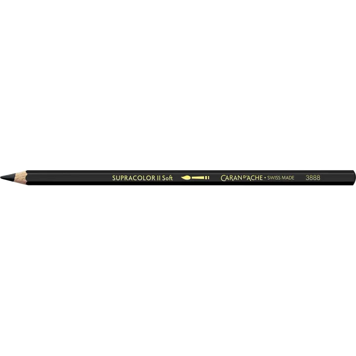 Caran dAche Crayons de couleur Supracolor Noir, 1 pièce