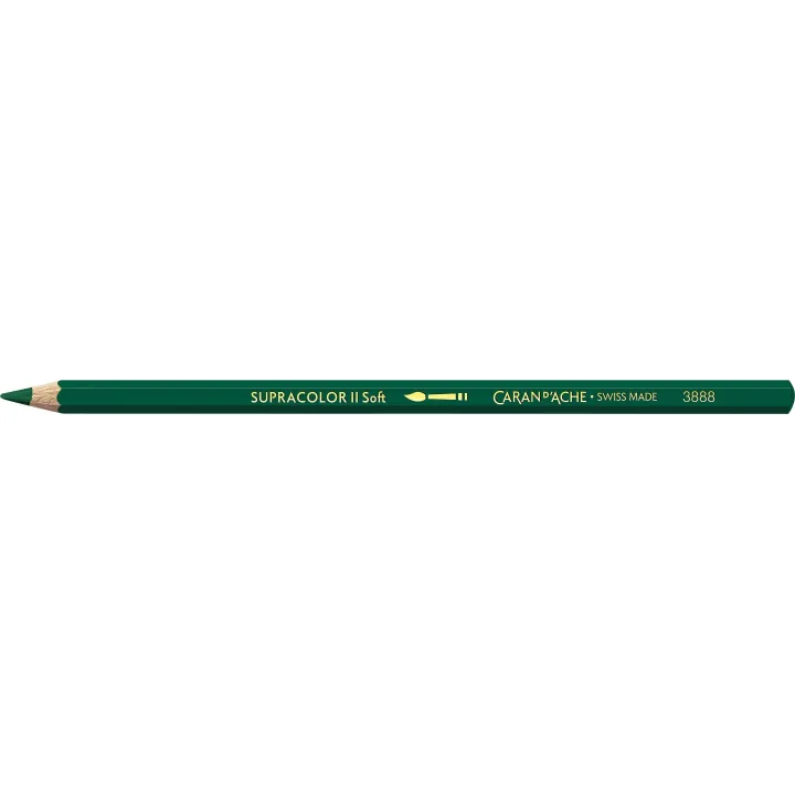 Caran dAche Crayons de couleur Supracolor Vert foncé, 1 pièce