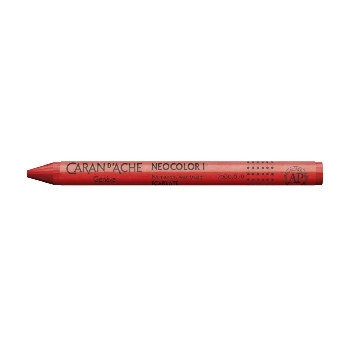 Caran dAche Crayon gras de couleur Neocolor 1 résistant à leau Rouge écarlate