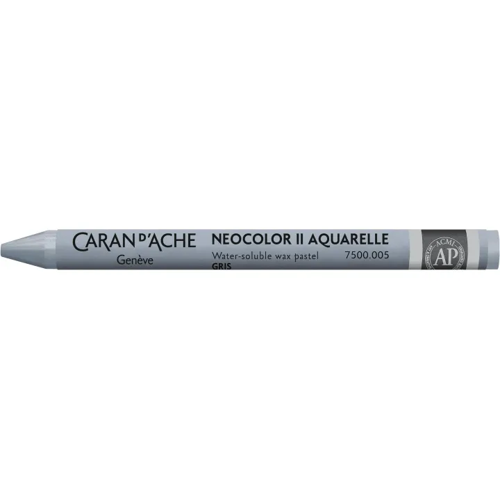 Caran dAche Crayon gras de couleur Neocolor 2 aquarellable Gris