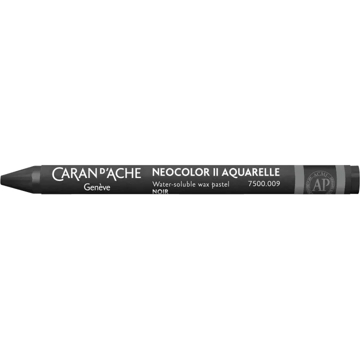 Caran dAche Crayon gras de couleur Neocolor 2 aquarellable Noir