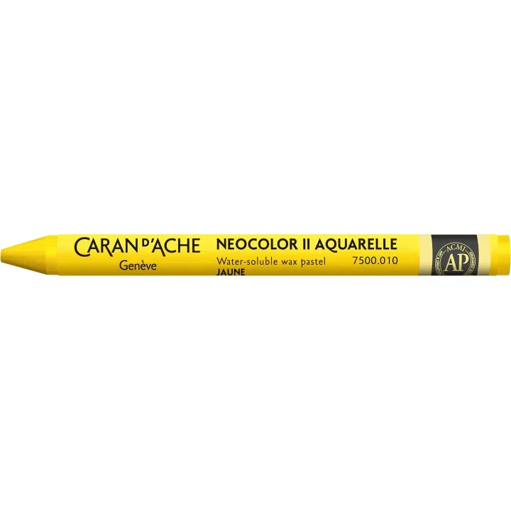 Caran dAche Crayon gras de couleur Neocolor 2 aquarellable Jaune